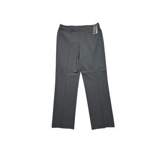 Lafayette 148 Barrow Pant Womens Sz 14 Straight Leg Gray Classic Wool Stretch